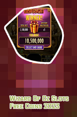 Free massive coins wizard of oz slots free coins
